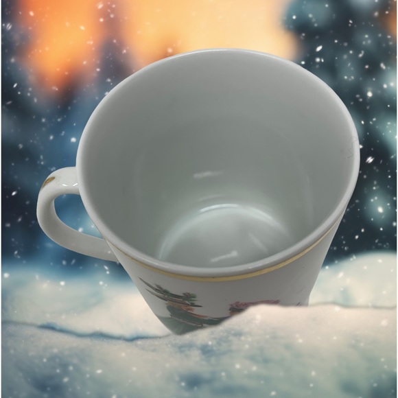 Favolina Polish Folk Dance Mug Vintage Gold Trim 10 oz - Picture 5 of 6